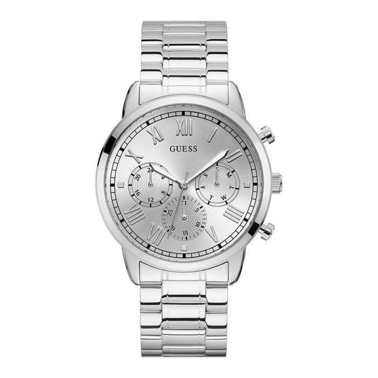 Guess Hendrix Mens Dress Silver Multi-function Watch GW0066G1