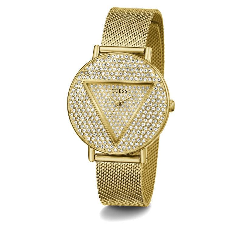 Guess Iconic Gold Tone Analog Ladies Watch GW0477L2