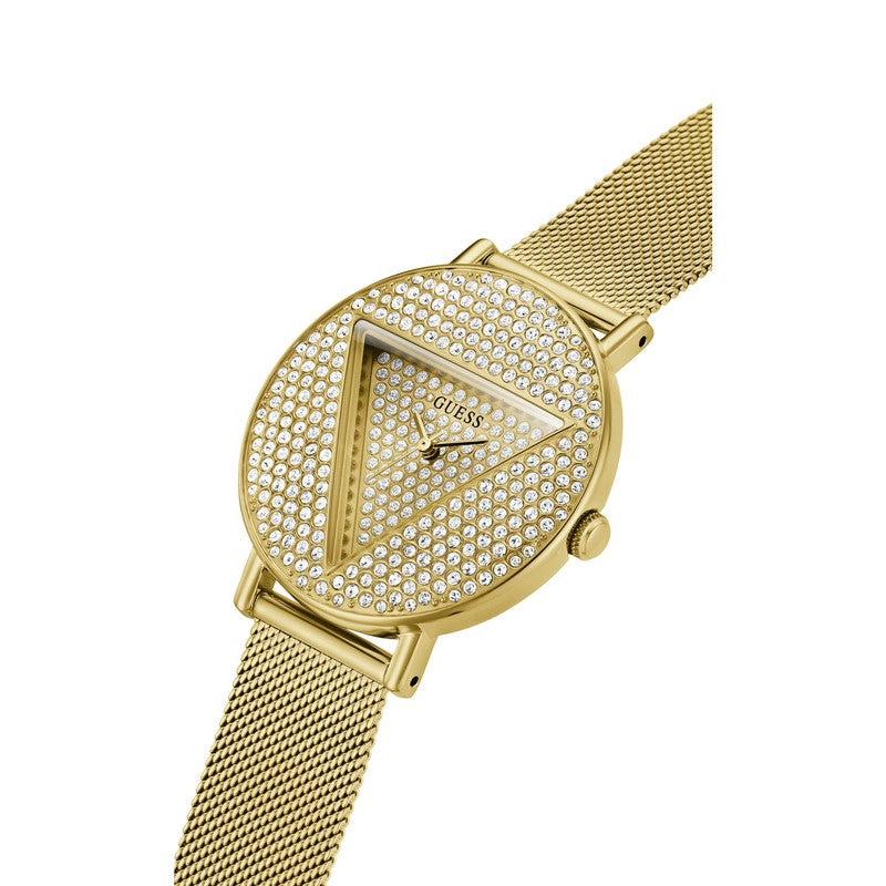 Guess Iconic Gold Tone Analog Ladies Watch GW0477L2
