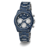 Guess Indigo Blue Dial Multifunction Watch