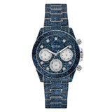 Guess Indigo Blue Dial Multifunction Watch