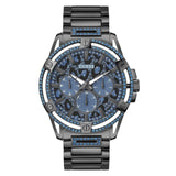 Guess King Animal Print Dial Multifunction Watch