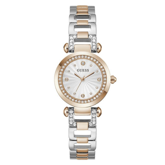 Guess Ladies 2-Tone Rose Gold Tone Analog Watch