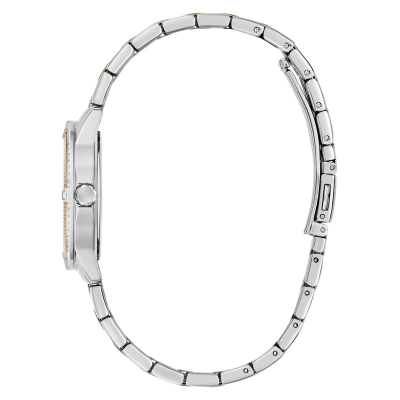 Guess Ladies Colette 2-Tone Analog Watch with Mother-of-Pearl Dial