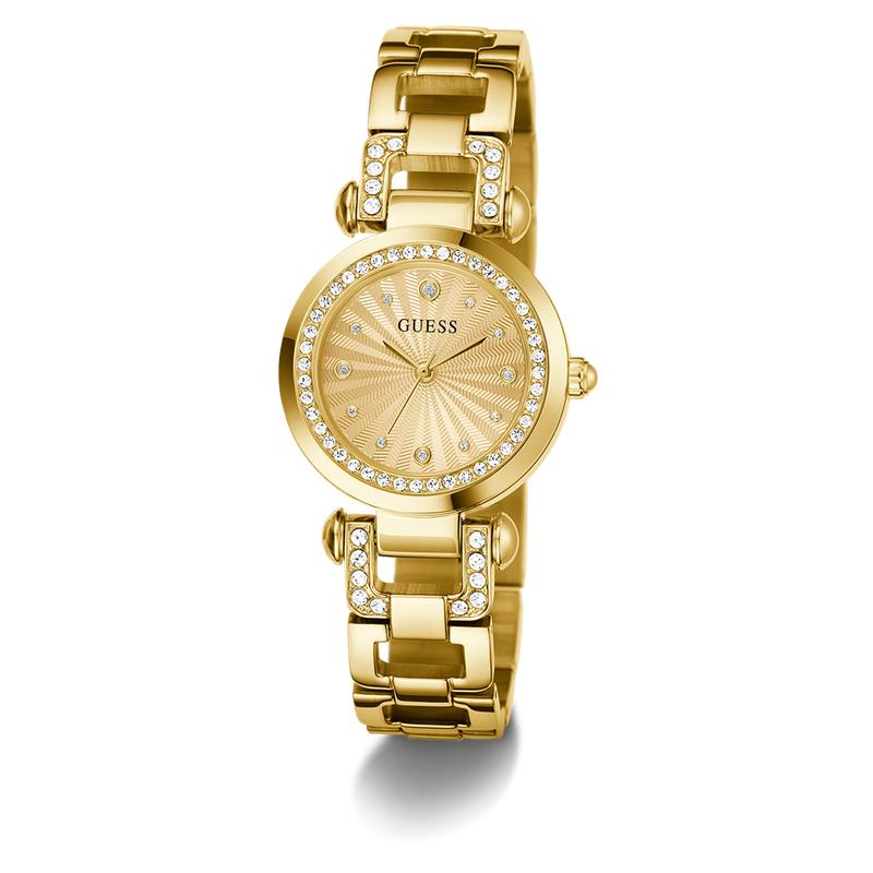 Guess Ladies Gold Tone Analog Watch