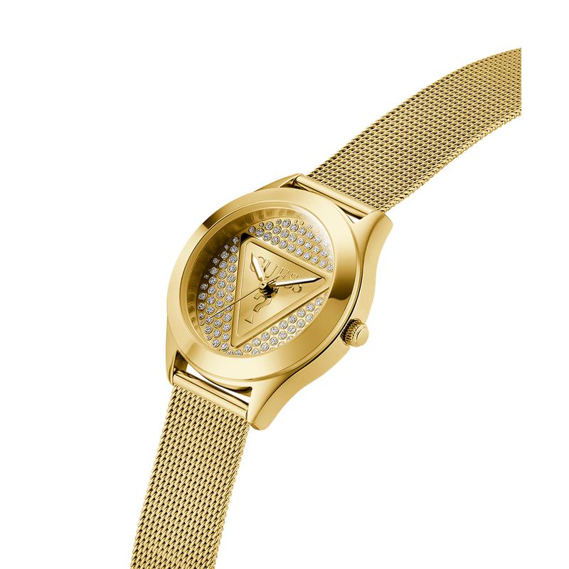 Guess Ladies Gold Tone Analog Watch