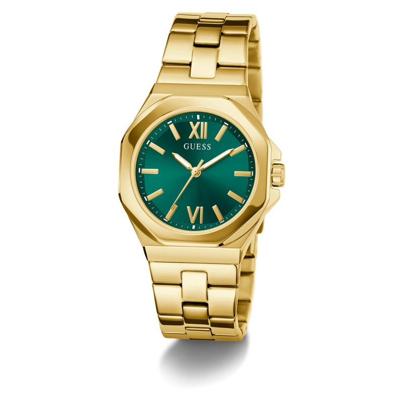 Guess Ladies Gold Tone Analog Watch
