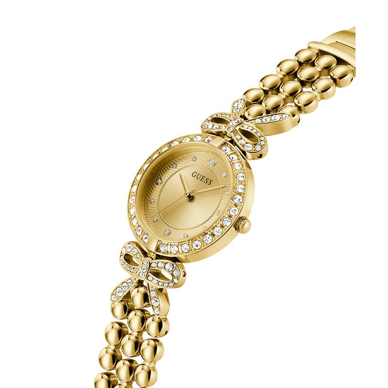 Guess Ladies Gold Tone Analog Watch