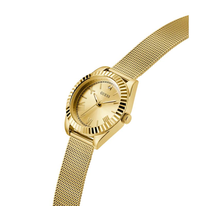 Guess Ladies Gold Tone Analog Watch