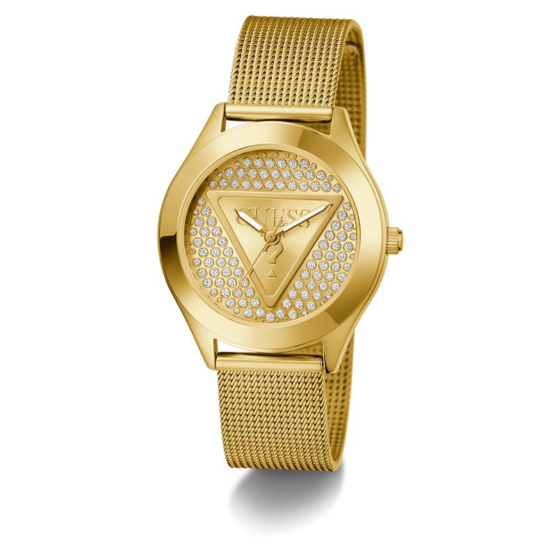 Guess Ladies Gold Tone Analog Watch