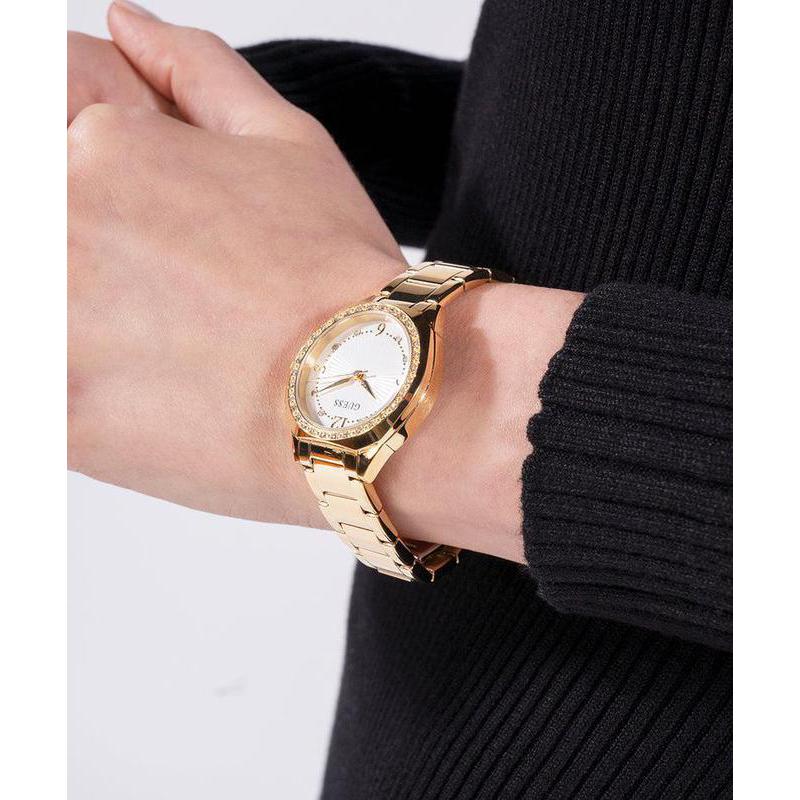 Guess Ladies Gold Tone Analog Watch