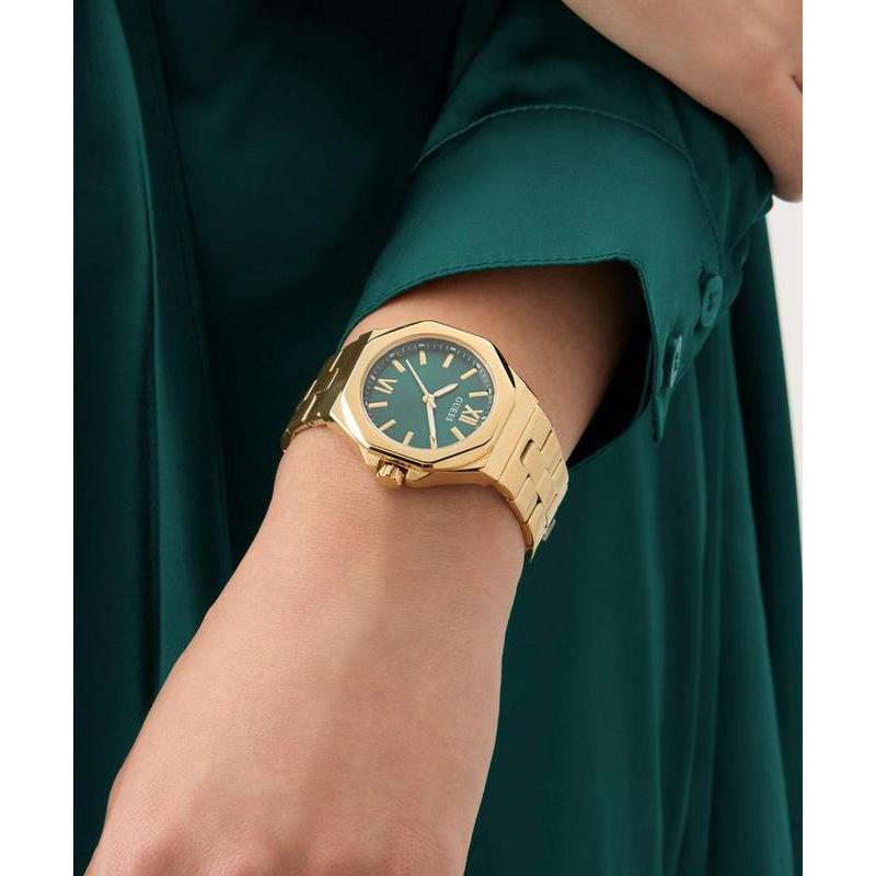 Guess Ladies Gold Tone Analog Watch