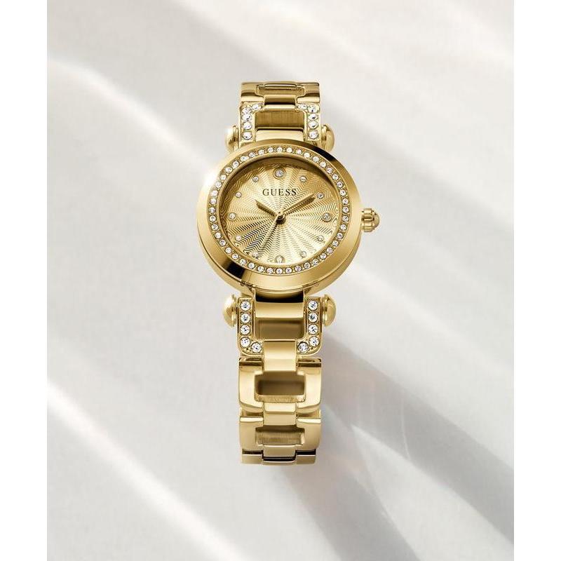 Guess Ladies Gold Tone Analog Watch