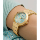 Guess Ladies Gold Tone Analog Watch