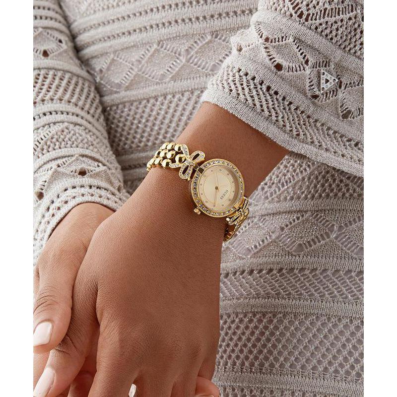 Guess Ladies Gold Tone Analog Watch