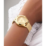 Guess Ladies Gold Tone Analog Watch