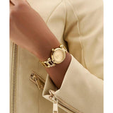 Guess Ladies Gold Tone Analog Watch