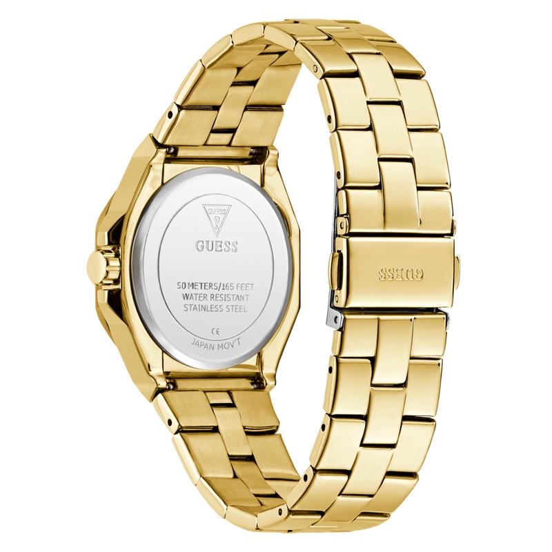 Guess Ladies Gold Tone Analog Watch