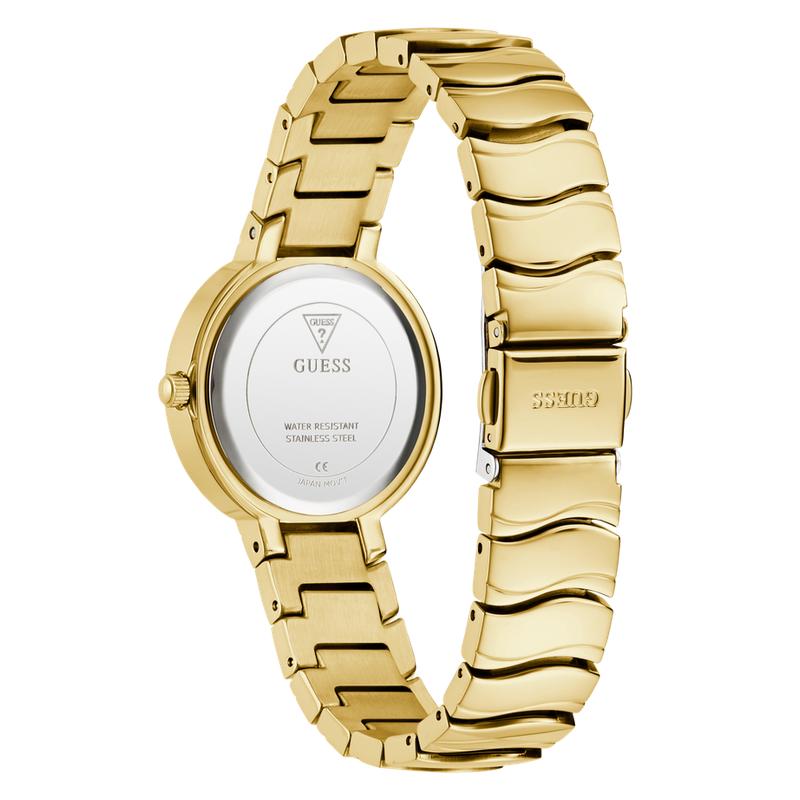 Guess Ladies Gold Tone Analog Watch