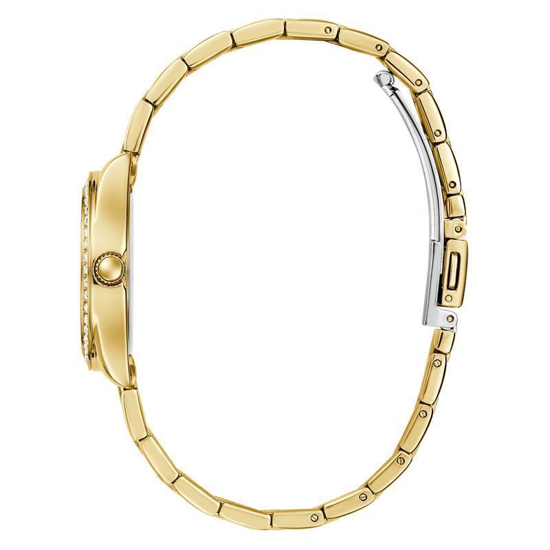 Guess Ladies Gold Tone Analog Watch