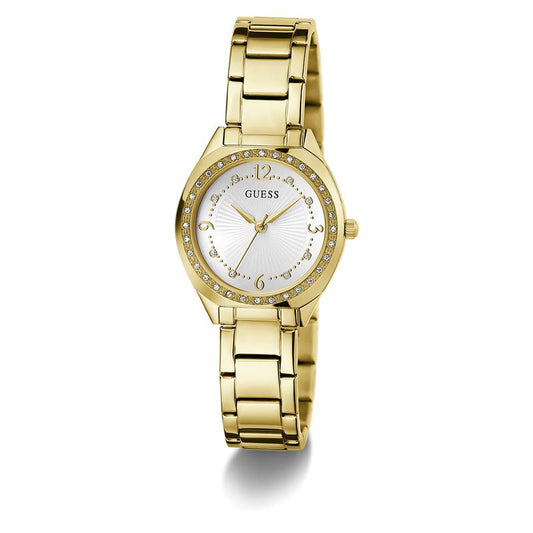 Guess Ladies Gold Tone Analog Watch