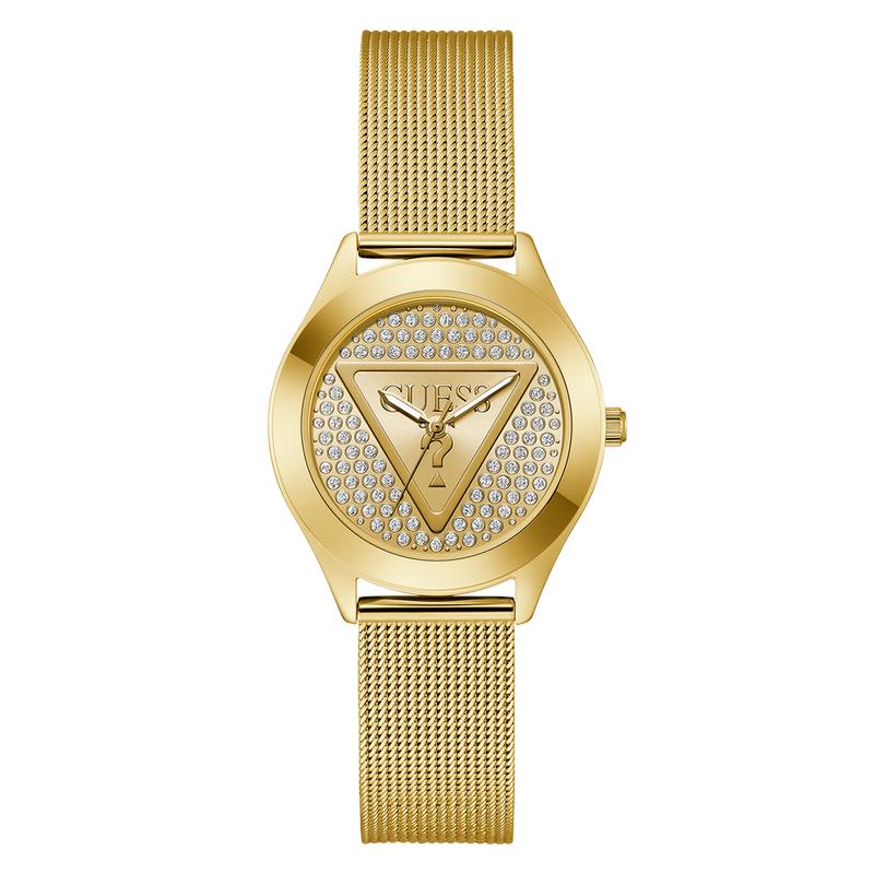 Guess Ladies Gold Tone Analog Watch