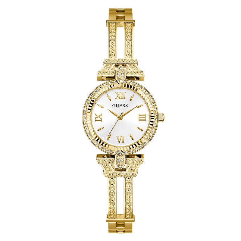 Guess Ladies Gold Tone Analog Watch