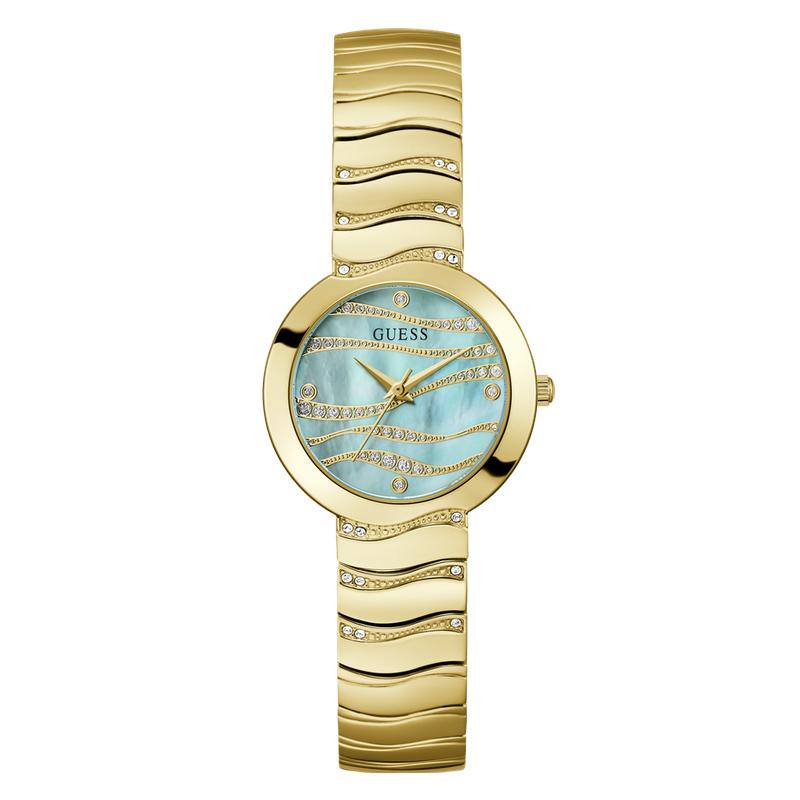 Guess Ladies Gold Tone Analog Watch