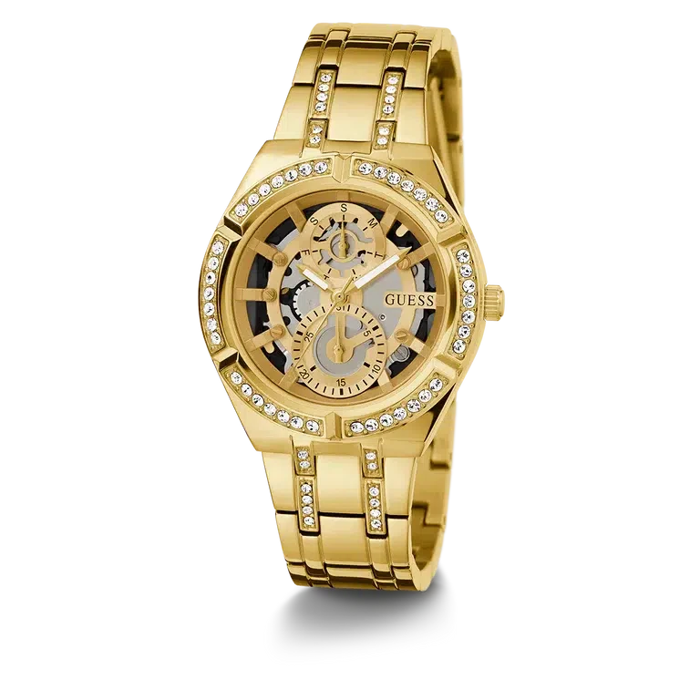 Guess Ladies Gold Tone Multi-function Watch GW0604L2