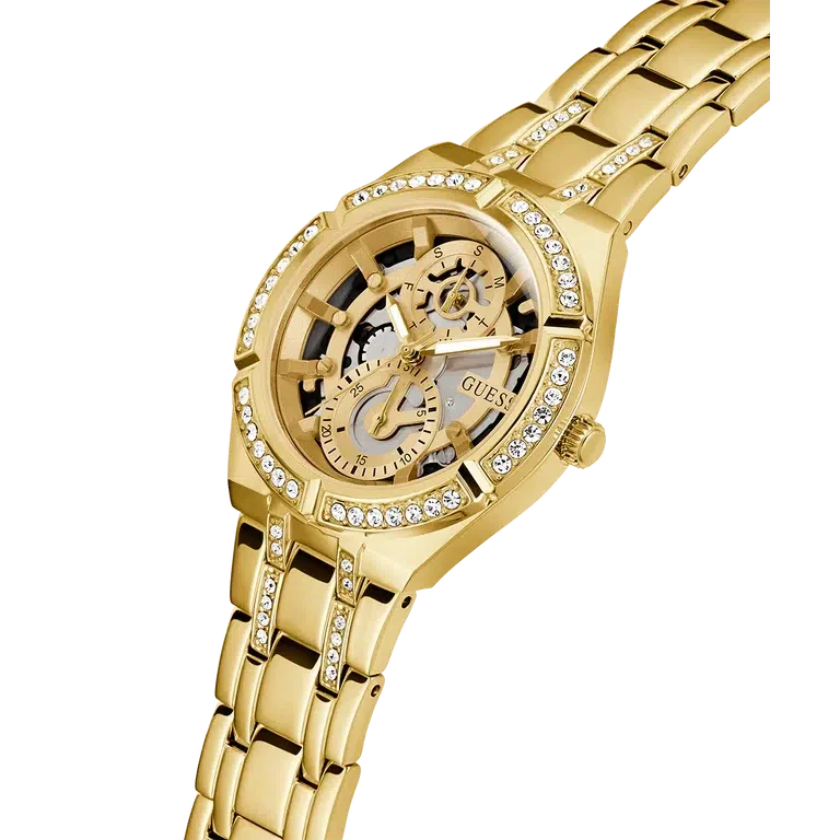 Guess Ladies Gold Tone Multi-function Watch GW0604L2