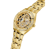 Guess Ladies Gold Tone Multi-function Watch GW0604L2