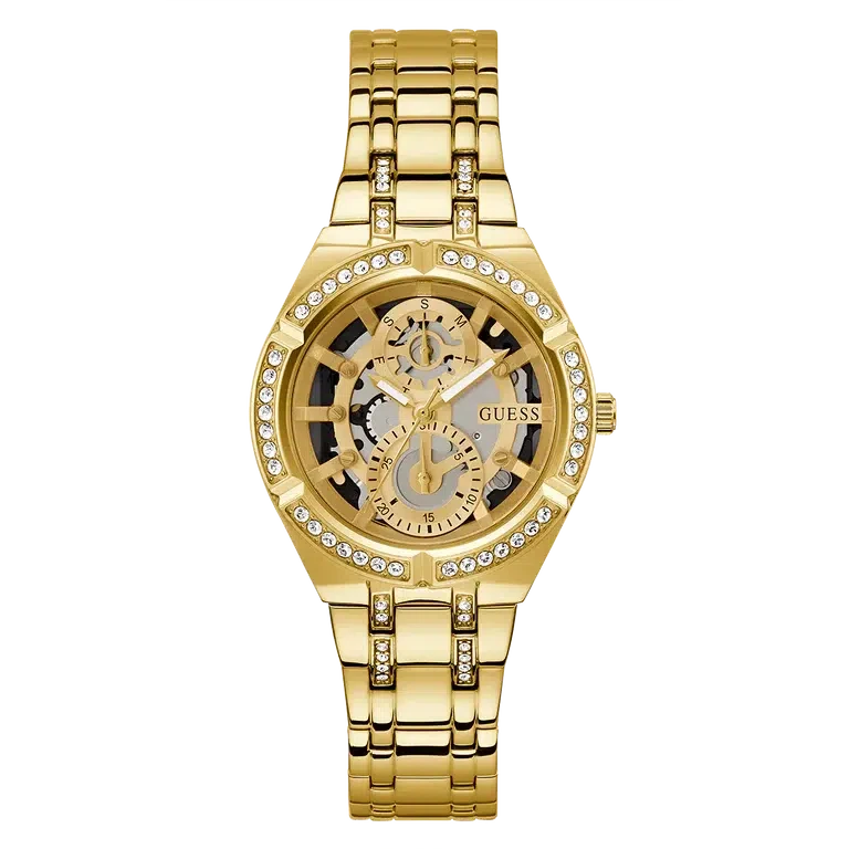 Guess Ladies Gold Tone Multi-function Watch GW0604L2