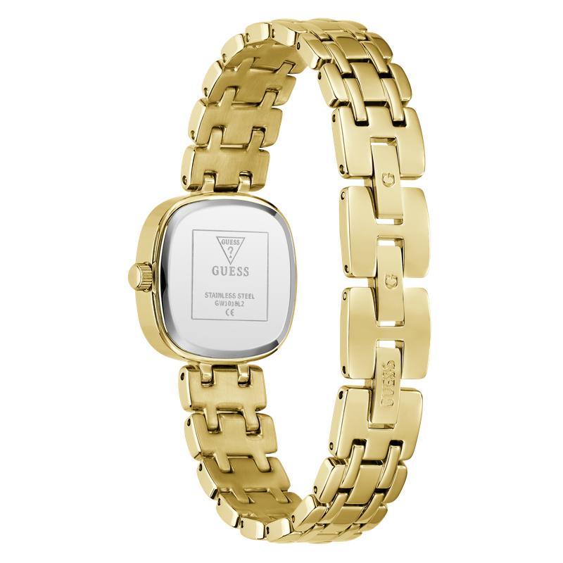 Guess Ladies Hazel Gold Tone Diamond-Accented Analog Watch