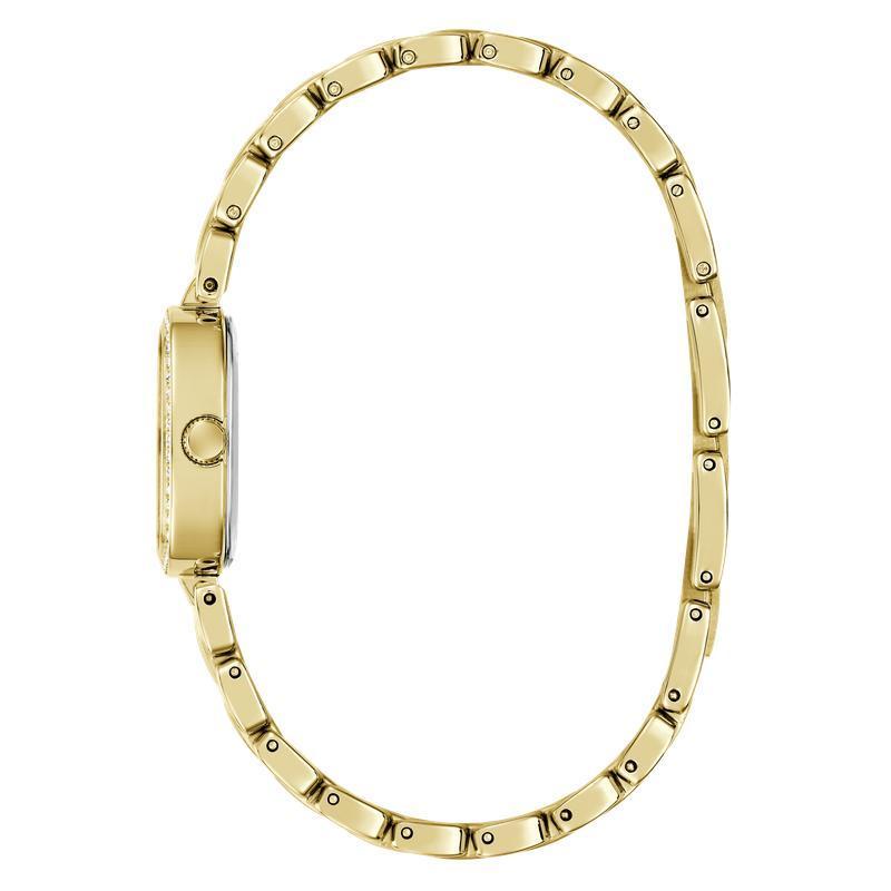 Guess Ladies Hazel Gold Tone Diamond-Accented Analog Watch