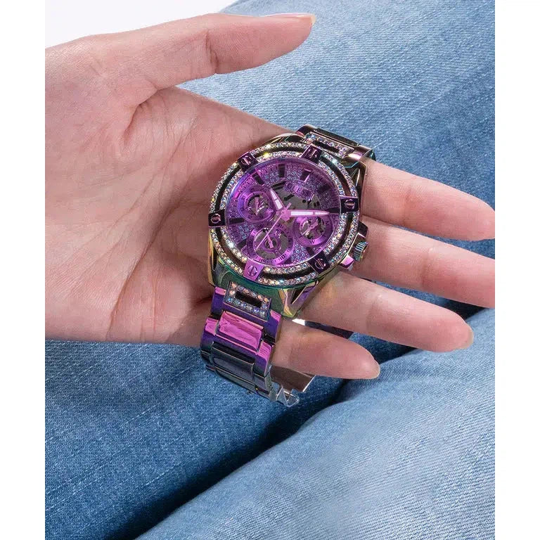 Guess lady frontier watch purple hot sale