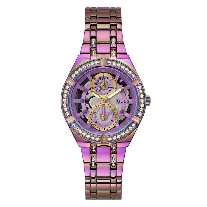Guess Ladies Iridescent Tone Multi-function Watch GW0604L4