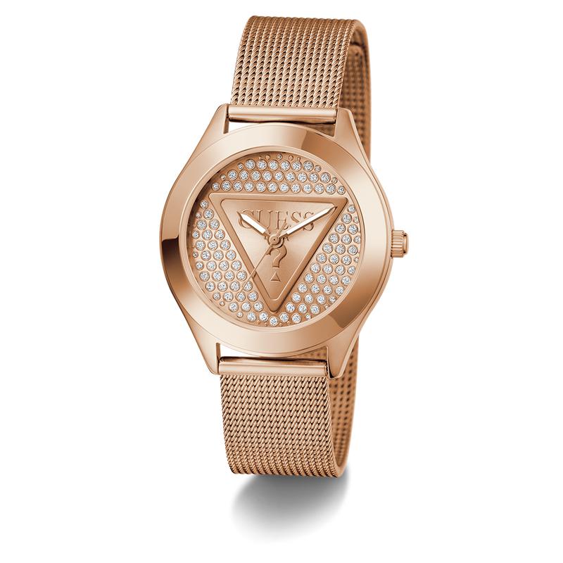 Guess Ladies Rose Gold Tone Analog Watch