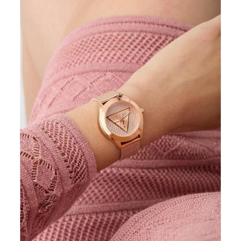 Guess Ladies Rose Gold Tone Analog Watch