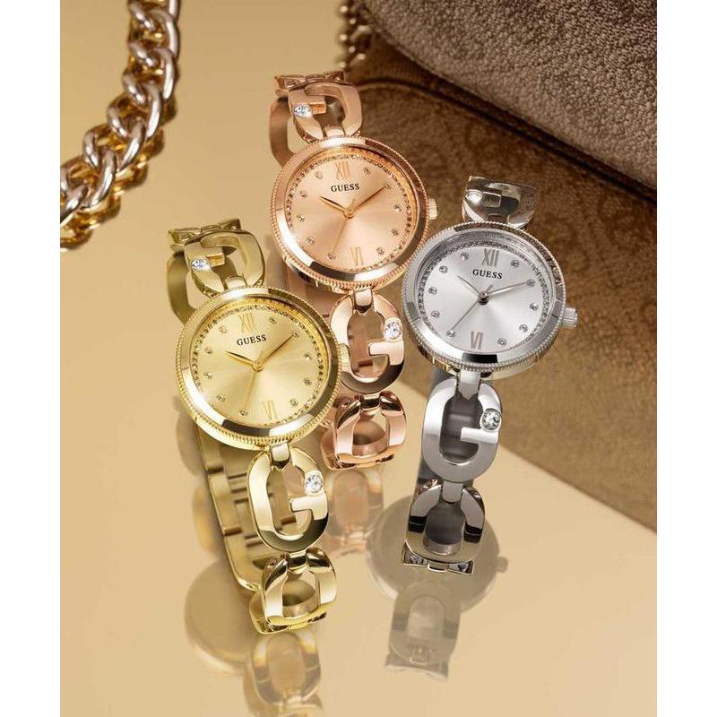 Guess Ladies Rose Gold Tone Analog Watch