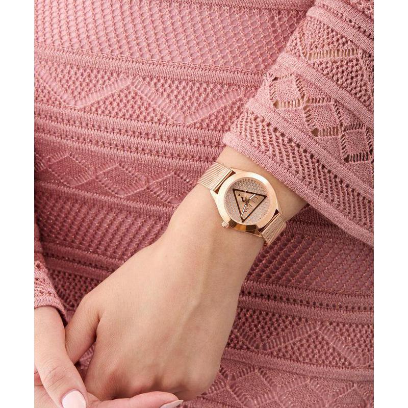 Guess Ladies Rose Gold Tone Analog Watch