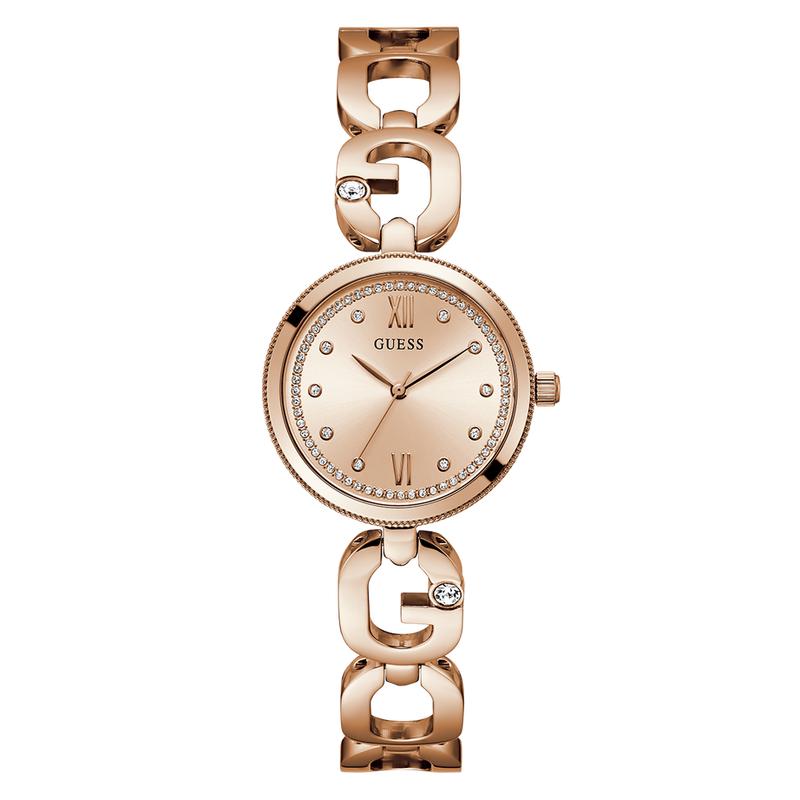 Guess Ladies Rose Gold Tone Analog Watch