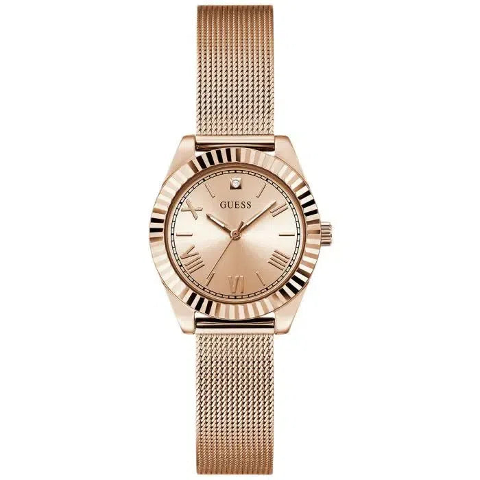 Guess Ladies Rose Gold Tone Analog Watch