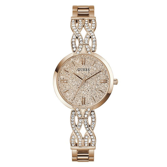 Guess Ladies Rose Gold Tone Analog Watch