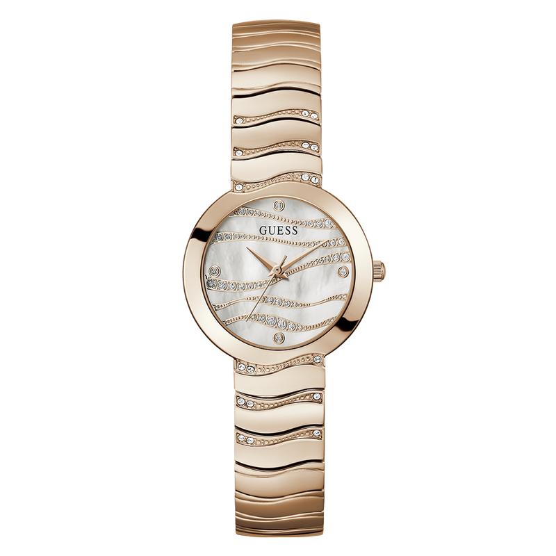 Guess Ladies Rose Gold Tone Analog Watch
