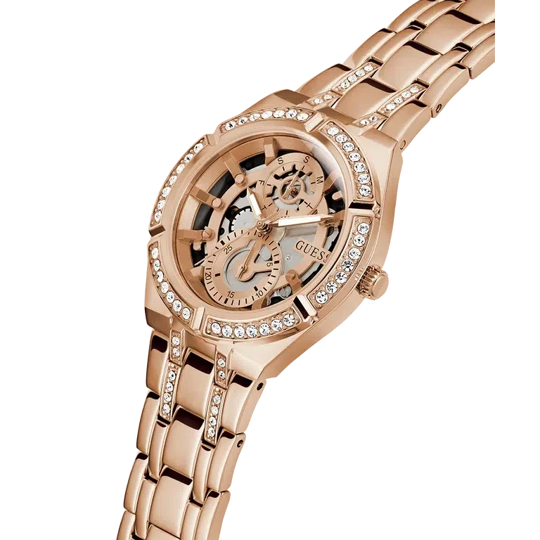 Guess Ladies Rose Gold Tone Multi-function Watch GW0604L3