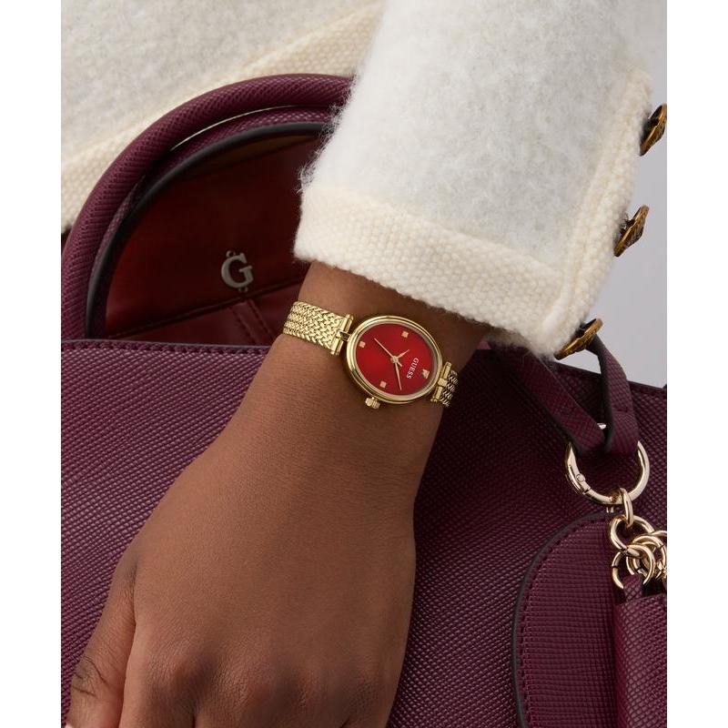 Guess Ladies Ruby Gold Tone Analog Watch