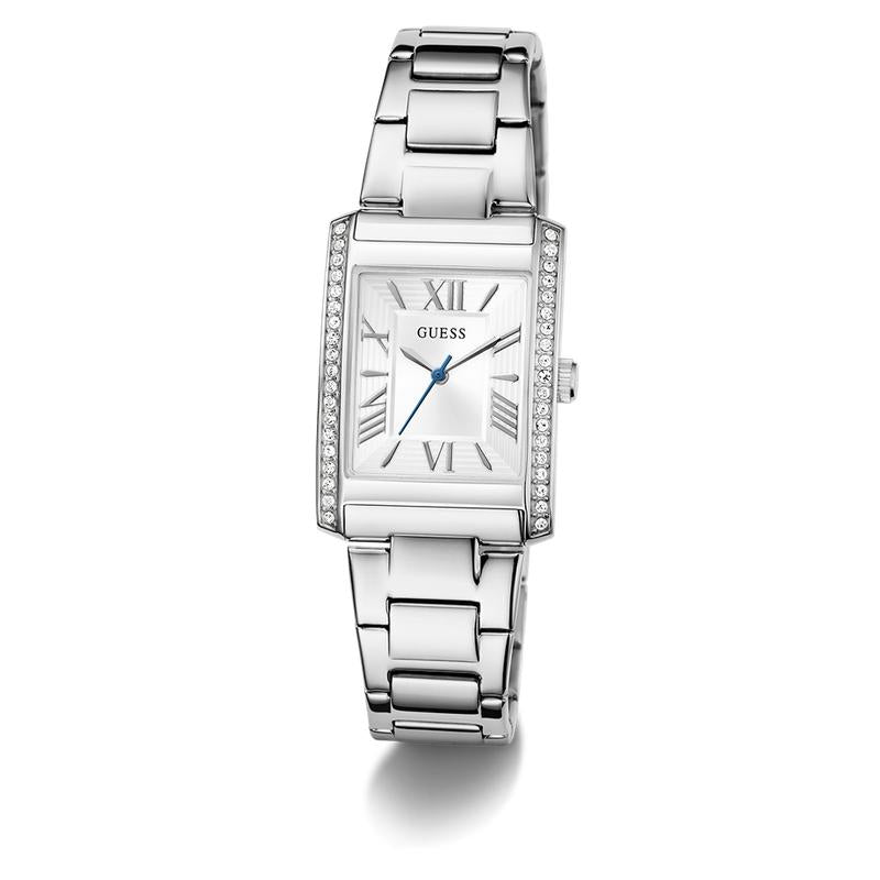 Guess Ladies Silver Tone Analog Watch