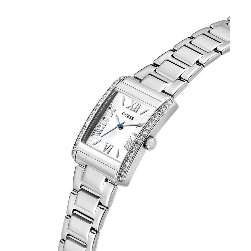 Guess Ladies Silver Tone Analog Watch