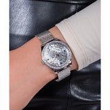 Guess Ladies Silver Tone Analog Watch