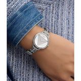 Guess Ladies Silver Tone Analog Watch